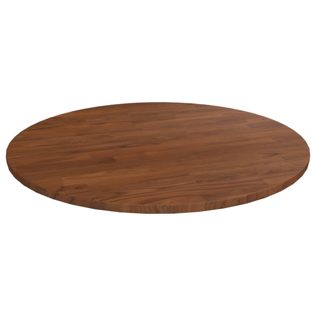 Topdeal: Eiken Tafelblad Ø60cm Donkerbruin -55%! Krasjes