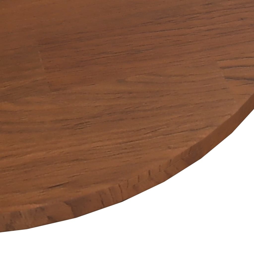 Topdeal: Eiken Tafelblad Ø60cm Donkerbruin -55%! Krasjes