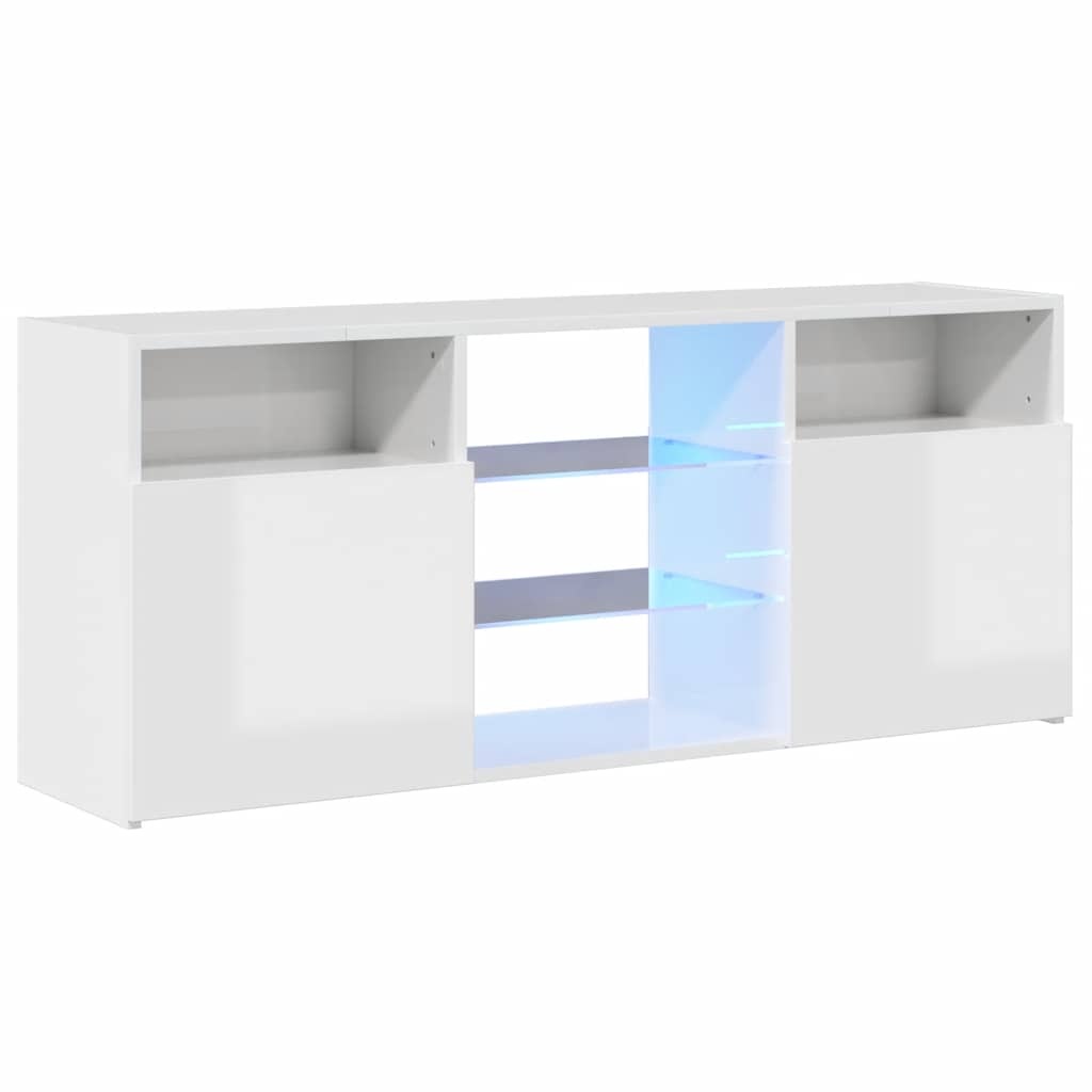 VidaXL TV Meubel Wit Hoogglans LED - 47% Korting!