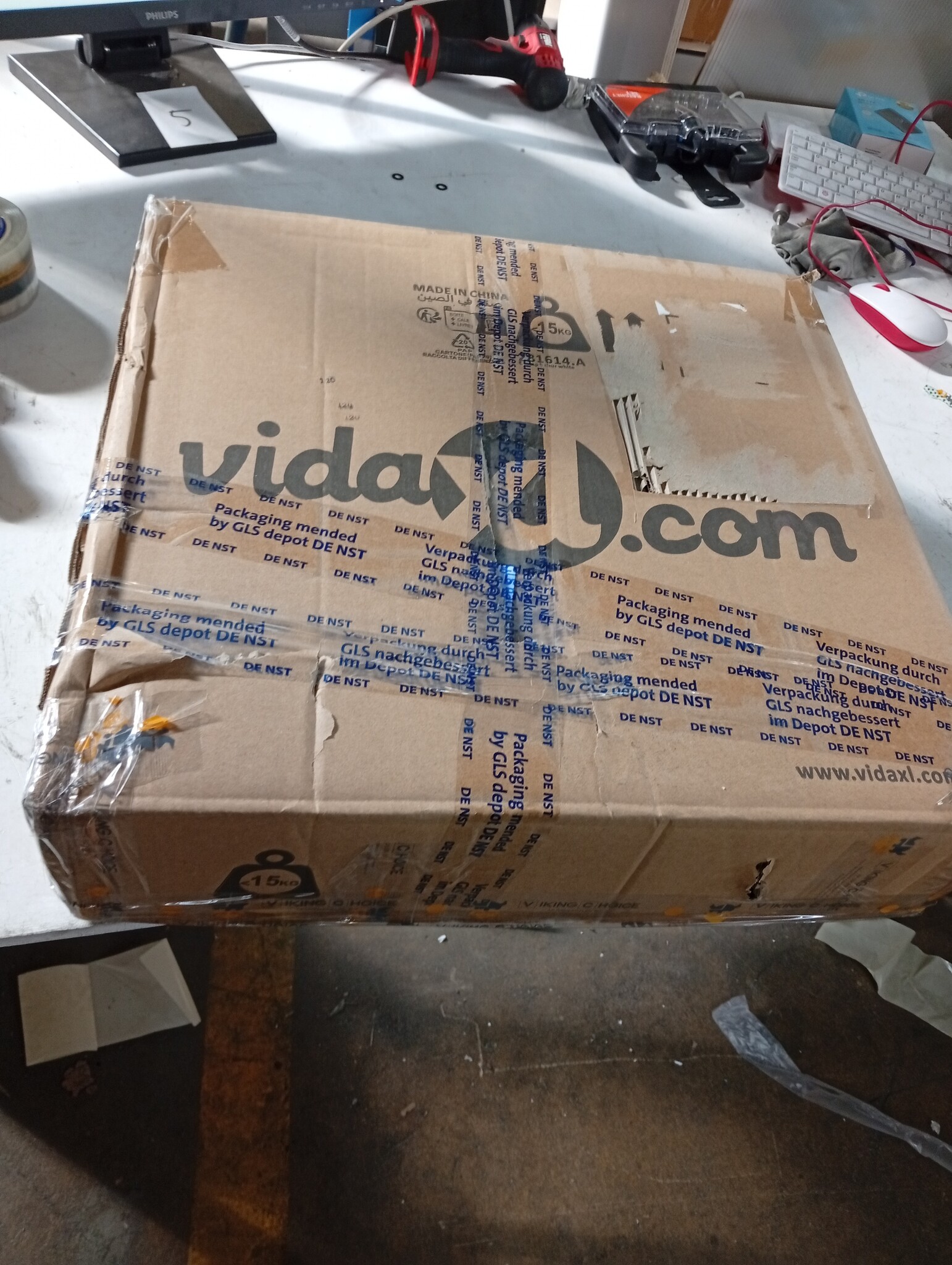 VidaXL Kroonluchter Antiekwit -5xE14 - 45% Korting!