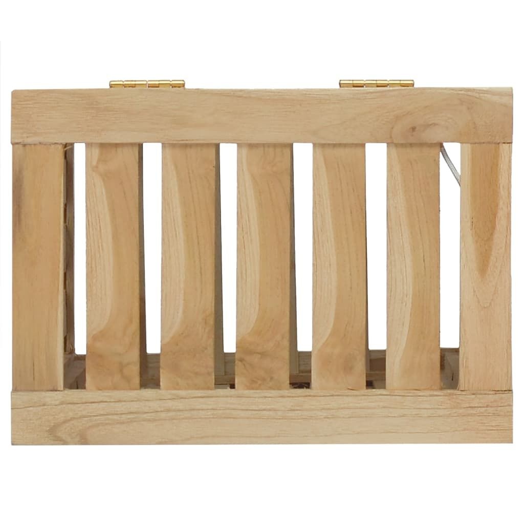 Teakhouten Wasmand 35x25x60cm - Nu 35% Korting!