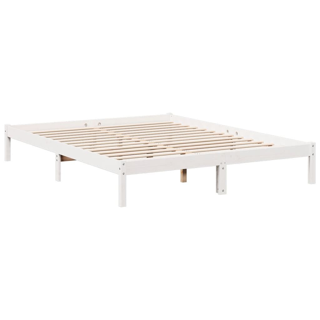 Extra Lang Bedframe Grenen Wit 160x220cm - 35% Korting!