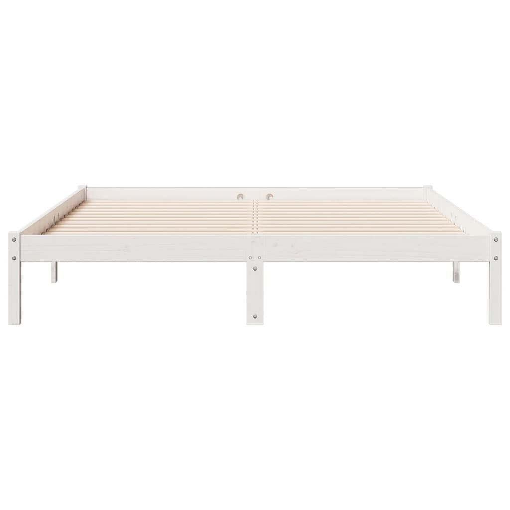 Extra Lang Bedframe Grenen Wit 160x220cm - 35% Korting!