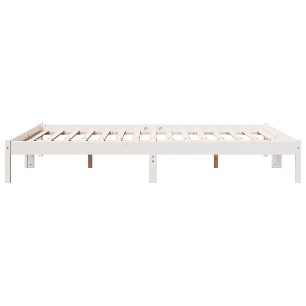Extra Lang Bedframe Grenen Wit 160x220cm - 35% Korting!