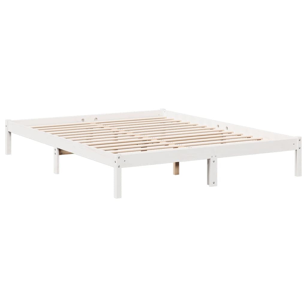 Extra Lang Bedframe Grenen Wit 160x220cm - 35% Korting!