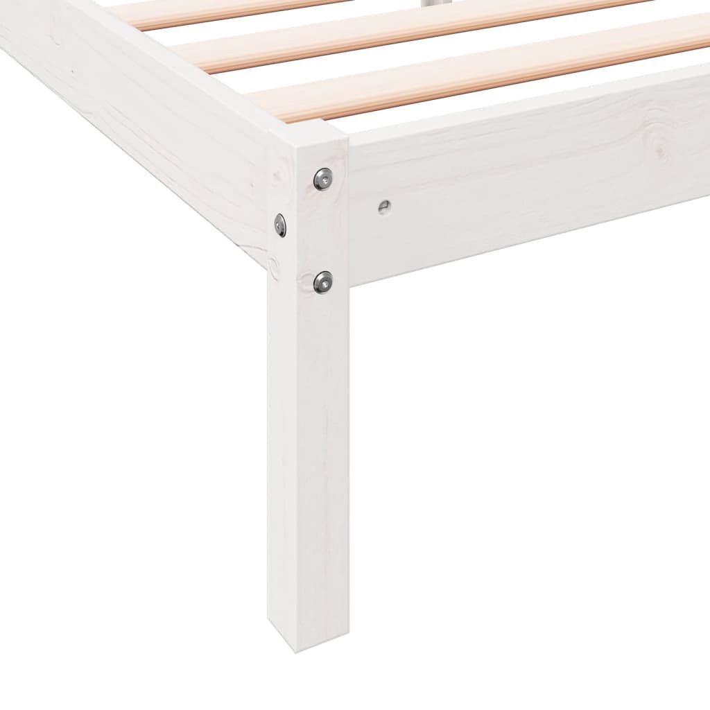Extra Lang Bedframe Grenen Wit 160x220cm - 35% Korting!