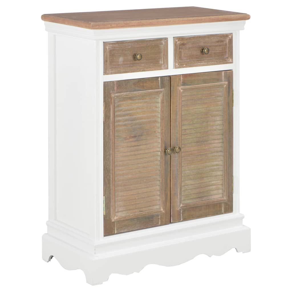 VidaXL Dressoir Wit Massief Hout - 60cm - 35% Korting!