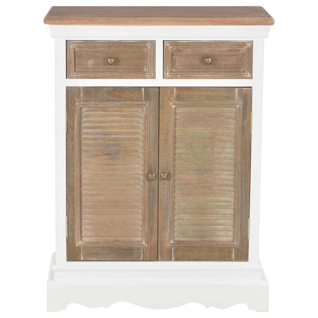 VidaXL Dressoir Wit Massief Hout - 60cm - 35% Korting!