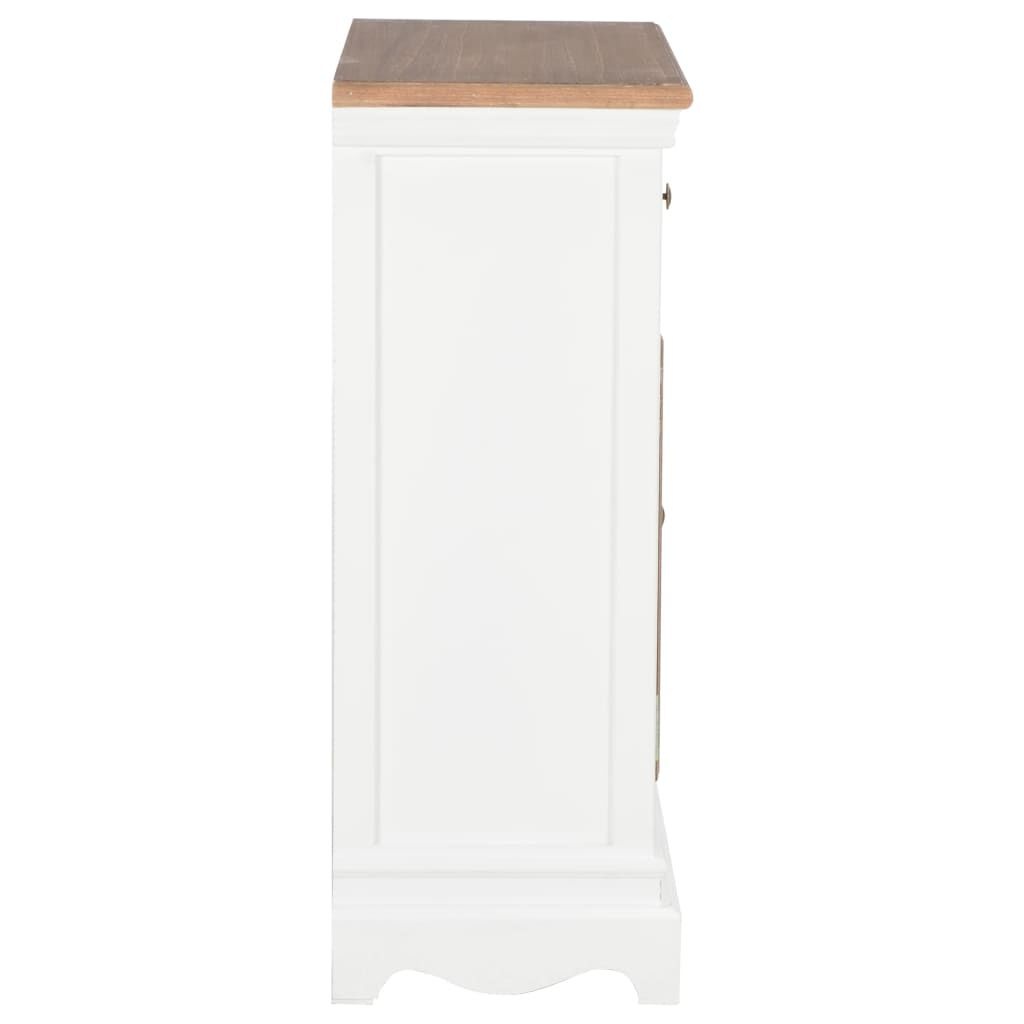 VidaXL Dressoir Wit Massief Hout - 60cm - 35% Korting!