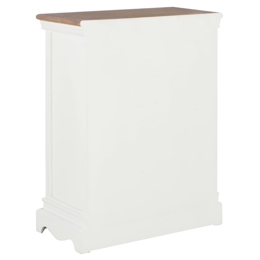 VidaXL Dressoir Wit Massief Hout - 60cm - 35% Korting!