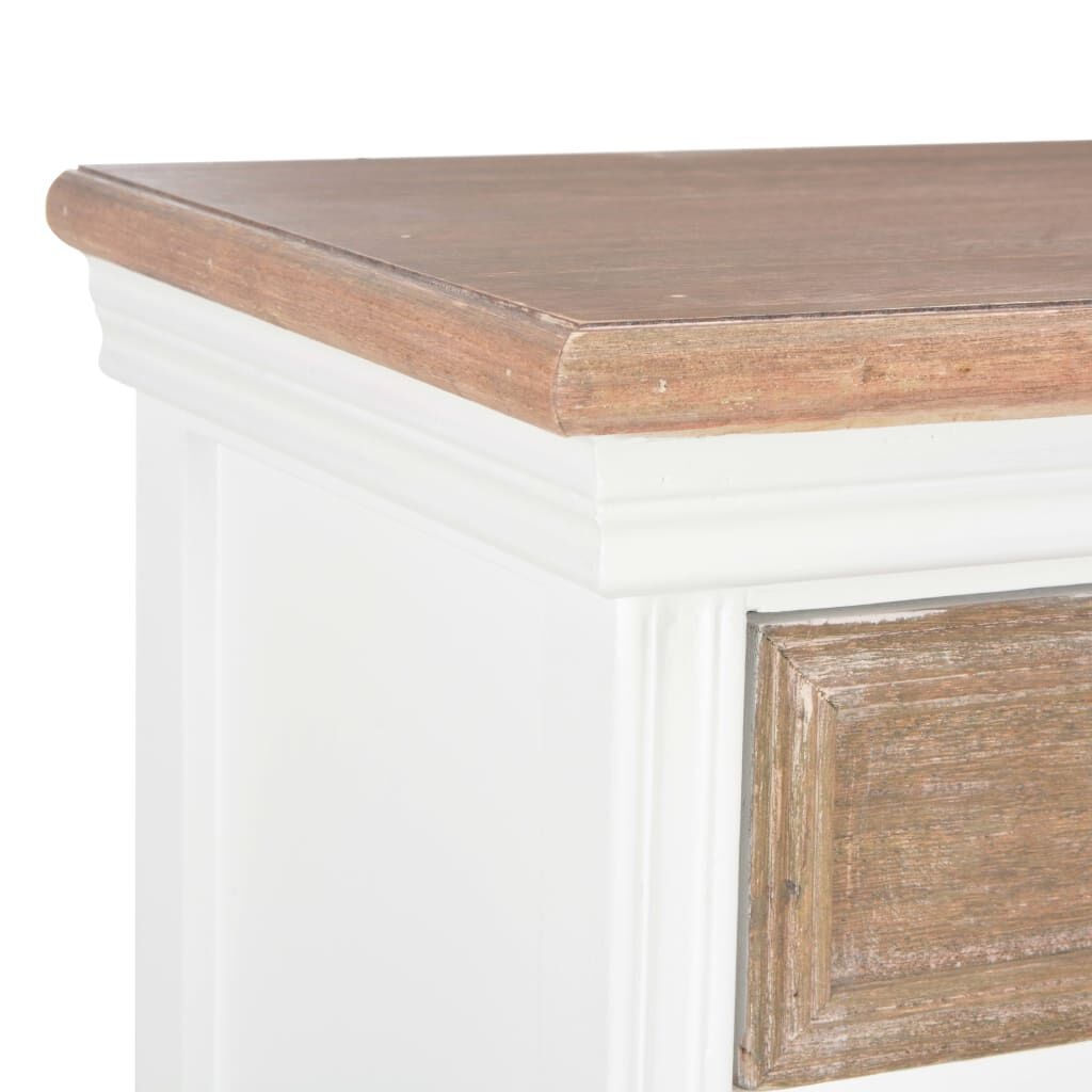 VidaXL Dressoir Wit Massief Hout - 60cm - 35% Korting!