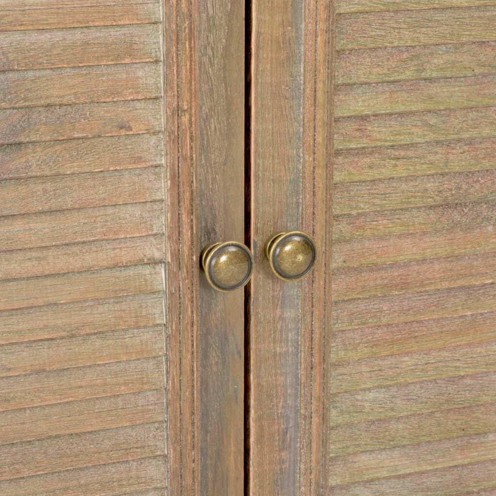 VidaXL Dressoir Wit Massief Hout - 60cm - 35% Korting!