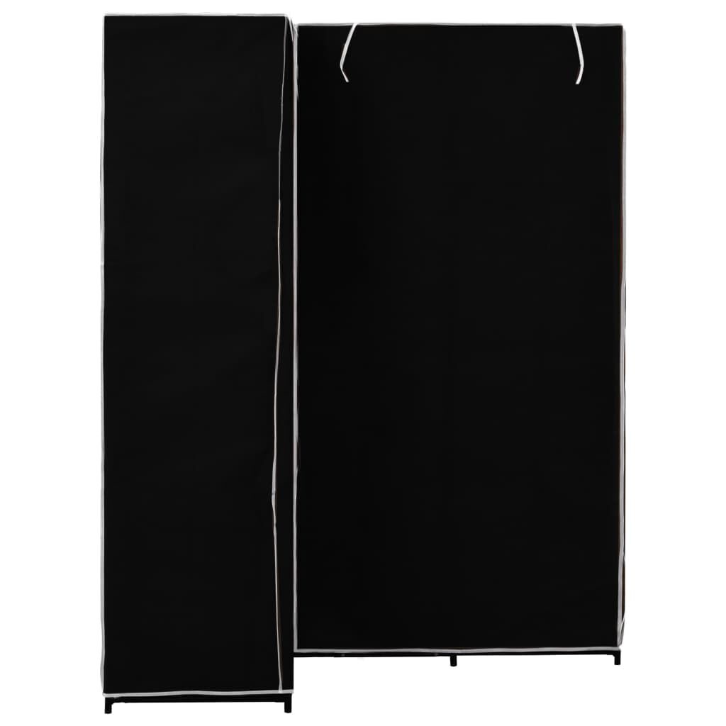 vidaXL Hoekkledingkast Zwart 130cm - 35% Korting!