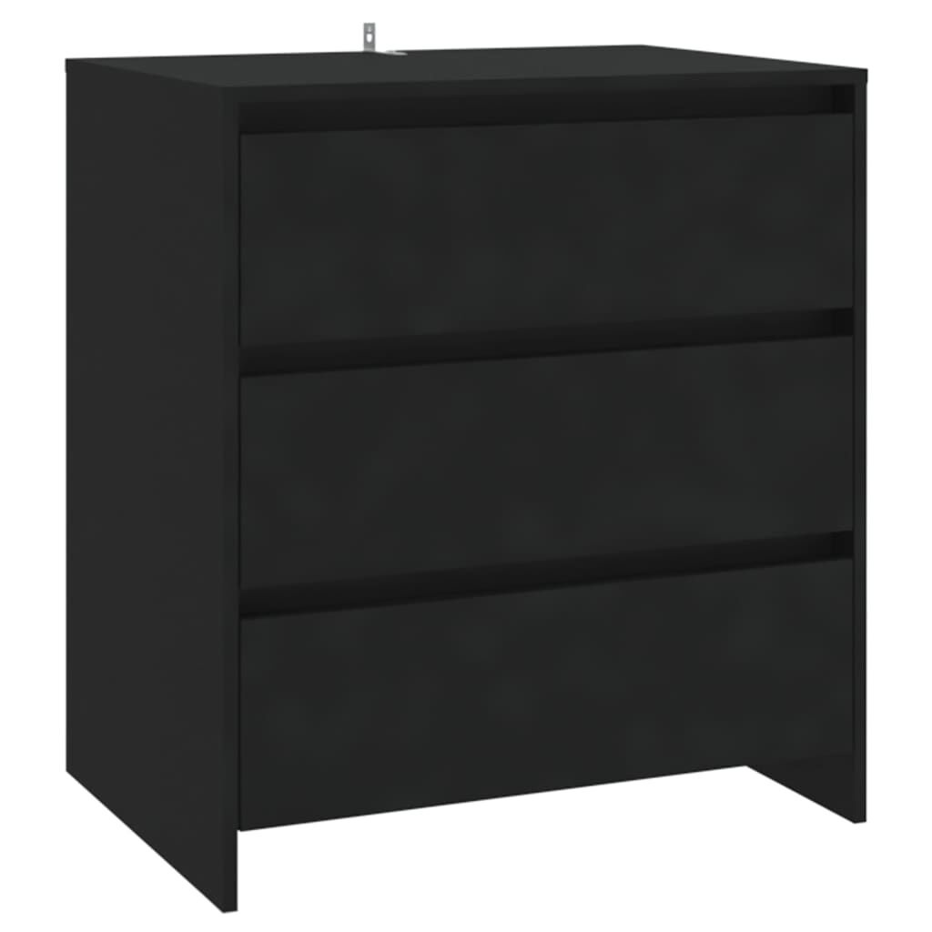 Dressoir Zwart Hout 70cm - NU 64% Korting! Krasjes, Topdeal!
