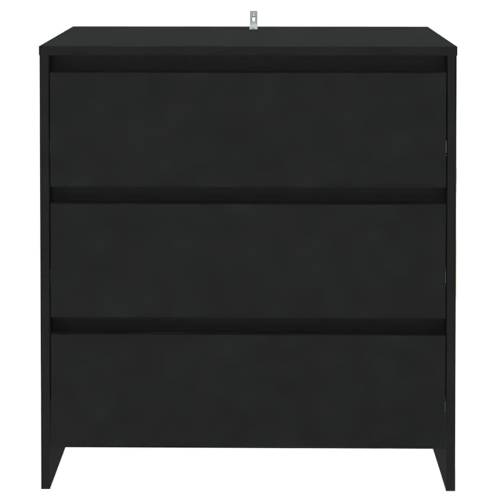 Dressoir Zwart Hout 70cm - NU 64% Korting! Krasjes, Topdeal!