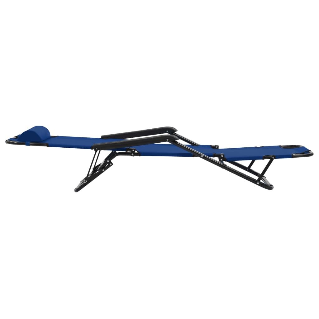VidaXL Ligbedden (2 st) Blauw - 35% Korting! Inklapbaar