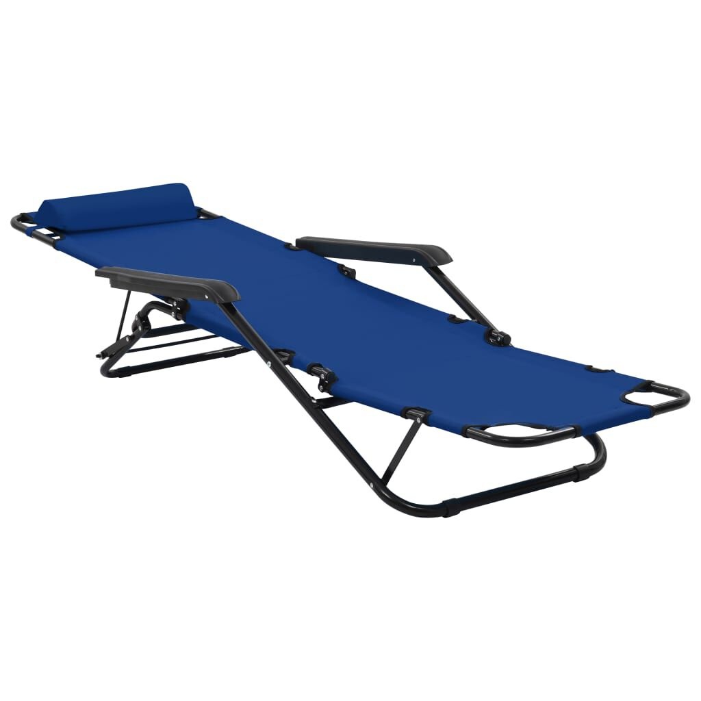 VidaXL Ligbedden (2 st) Blauw - 35% Korting! Inklapbaar