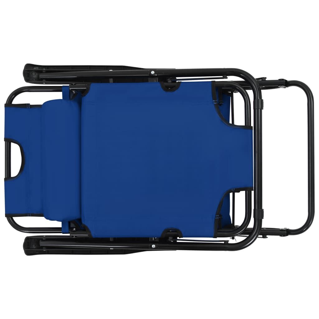 VidaXL Ligbedden (2 st) Blauw - 35% Korting! Inklapbaar