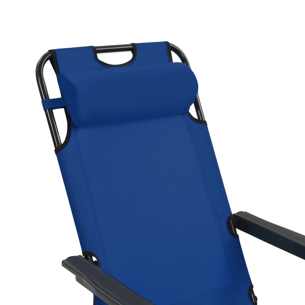VidaXL Ligbedden (2 st) Blauw - 35% Korting! Inklapbaar
