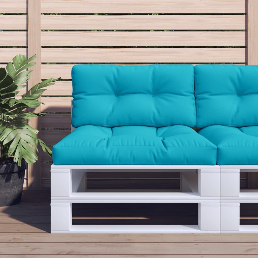 VidaXL Palletkussens Turquoise (2 Stuks) - 35% Korting!