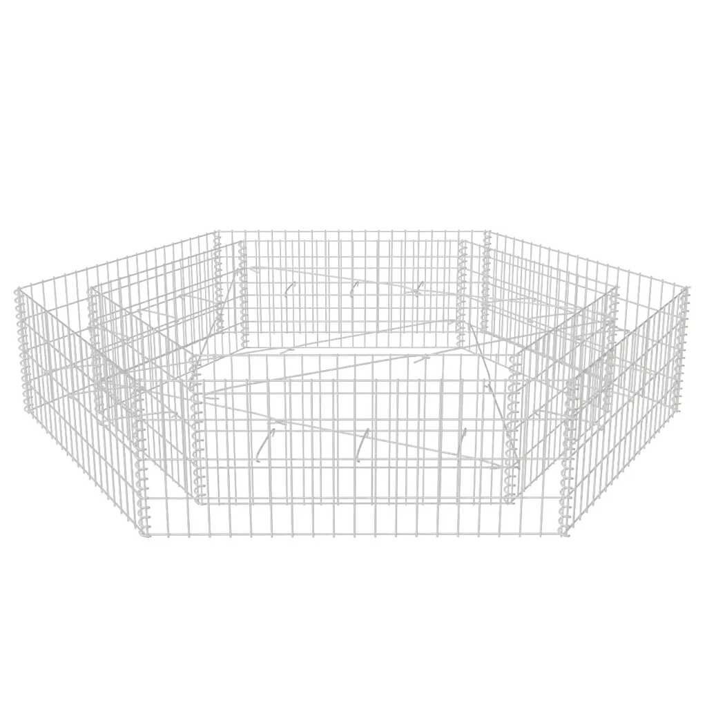 vidaXL Gabion Plantenbak Zeshoekig - 200cm - 35% Korting!