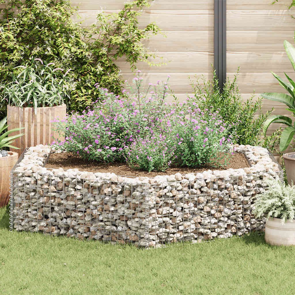 vidaXL Gabion Plantenbak Zeshoekig - 200cm - 35% Korting!