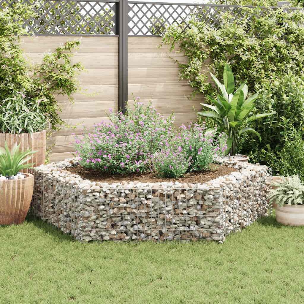 vidaXL Gabion Plantenbak Zeshoekig - 200cm - 35% Korting!