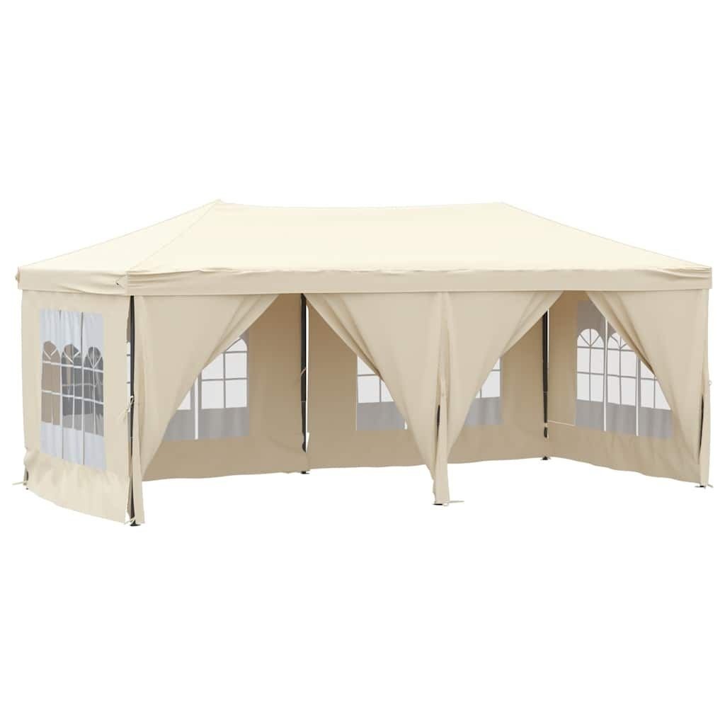 Inklapbare Partytent 3x6m Crème - 35% Korting! (Nieuw)