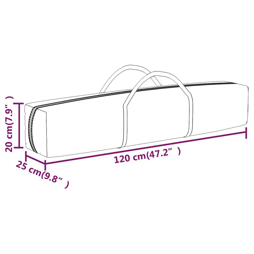 Inklapbare Partytent 3x6m Crème - 35% Korting! (Nieuw)
