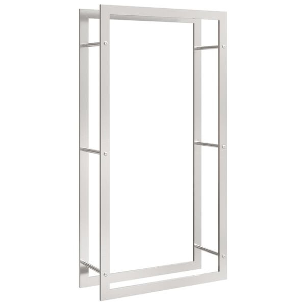 vidaXL Haardhoutrek RVS - 80x28x154cm - 35% Korting!