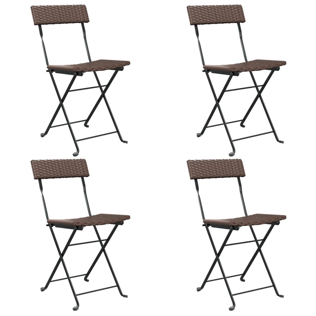 vidaXL Bistrostoelen (4) Bruin - Inklapbaar - 35% Korting!