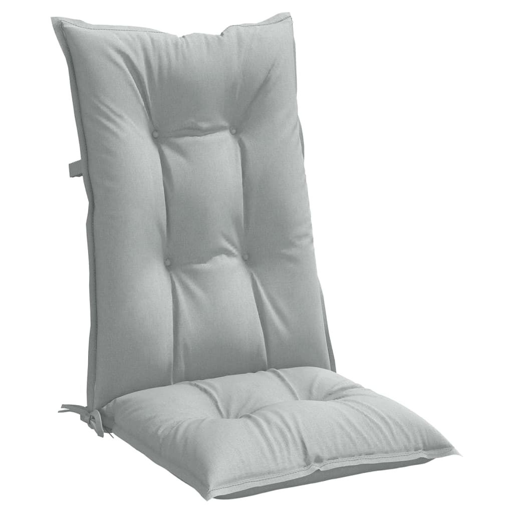 VidaXL Stoelkussens 6x Lichtgrijs - Hoge Rug - 35% Korting!