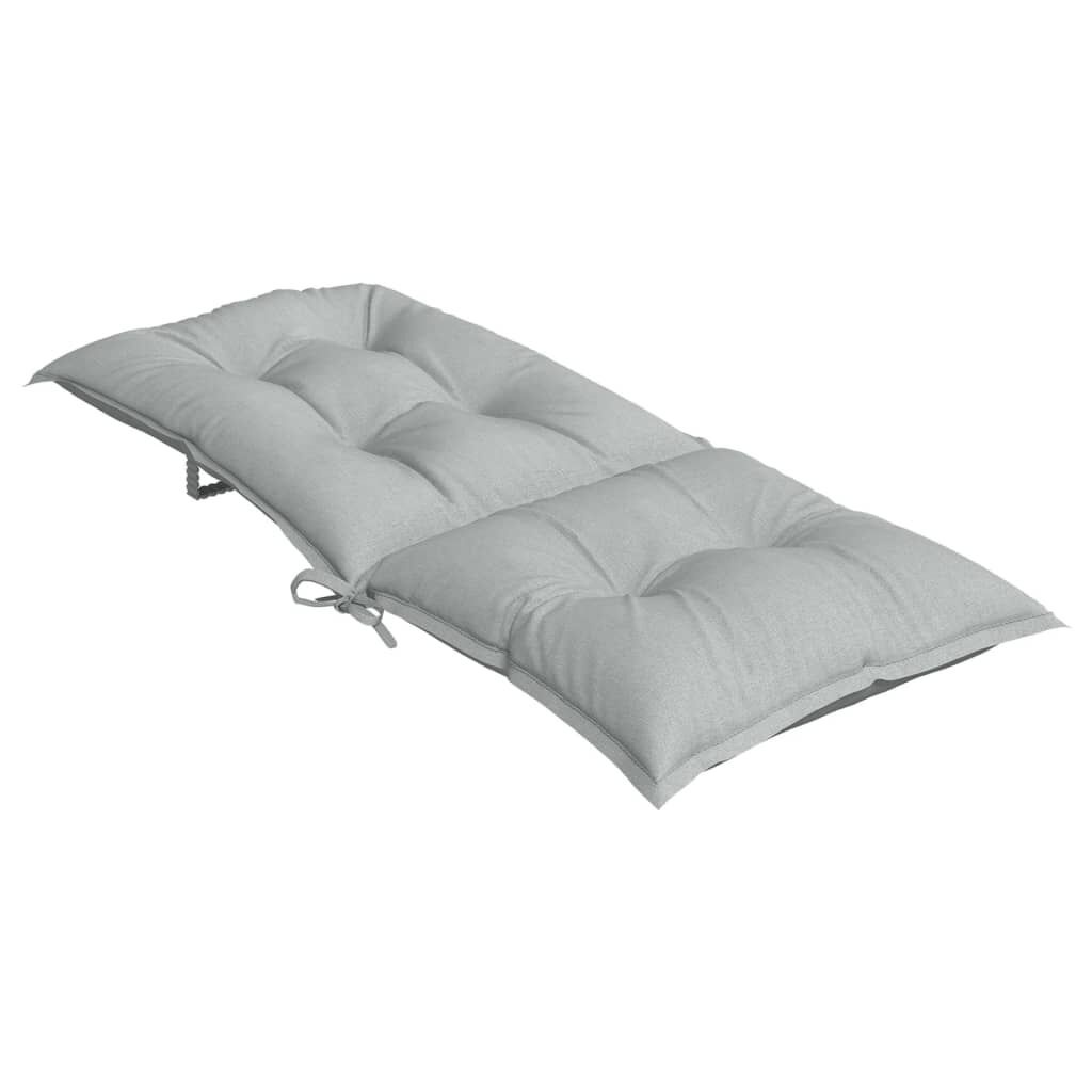 VidaXL Stoelkussens 6x Lichtgrijs - Hoge Rug - 35% Korting!