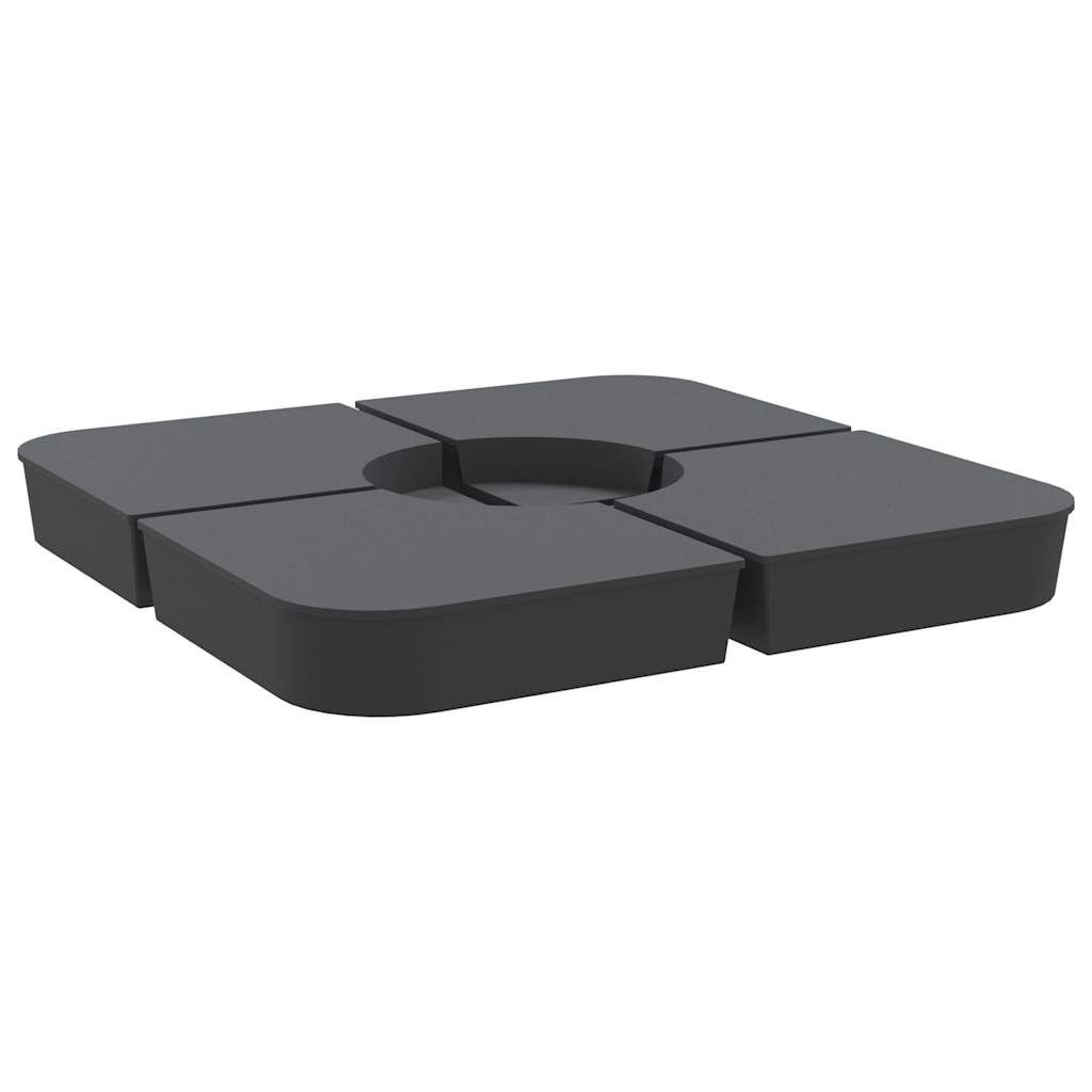 vidaXL Parasolvoet Set (4x) - 100kg - Kruisvoet - 45% Korting!