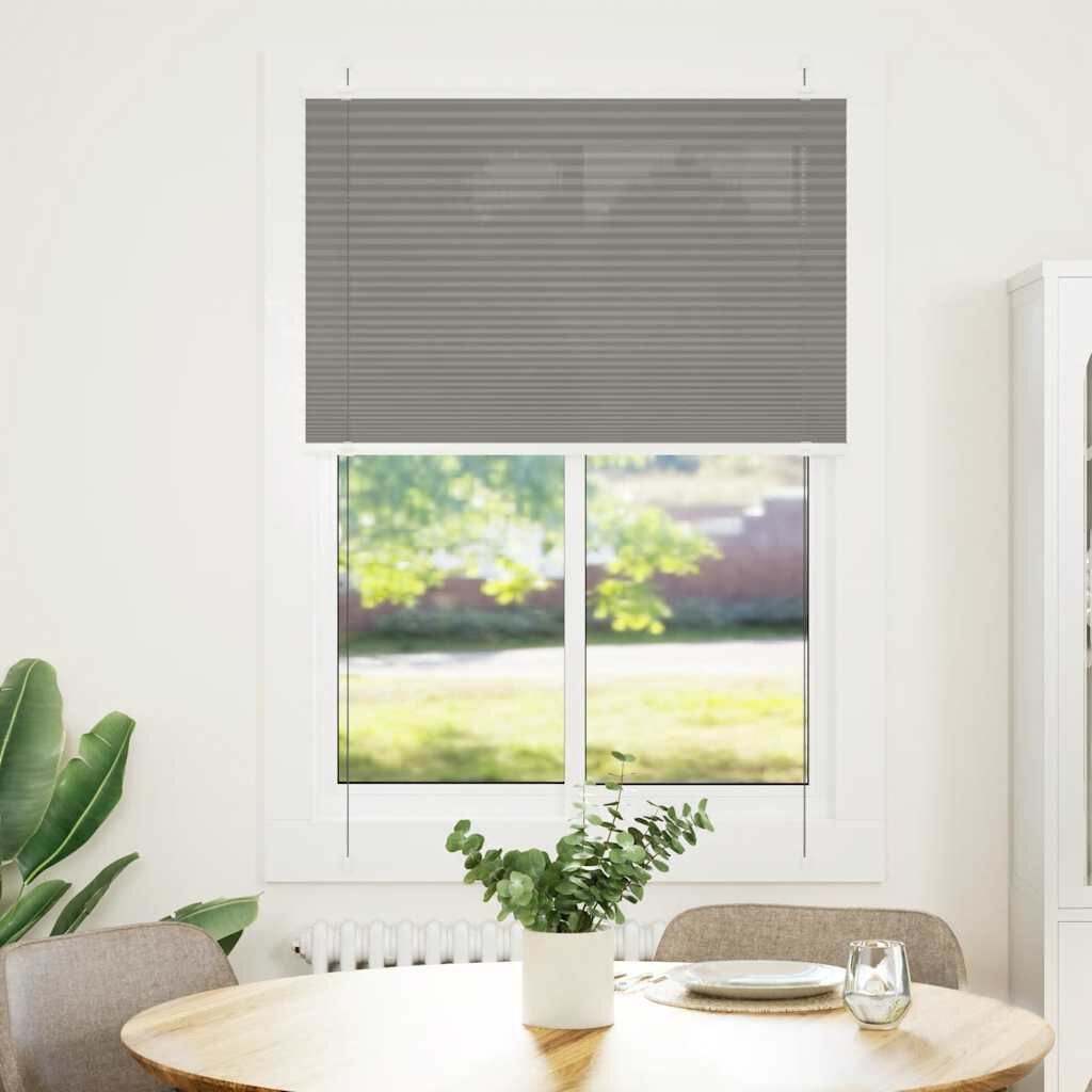 Plissé Rolgordijn Antraciet 85x100cm - 35% Korting!