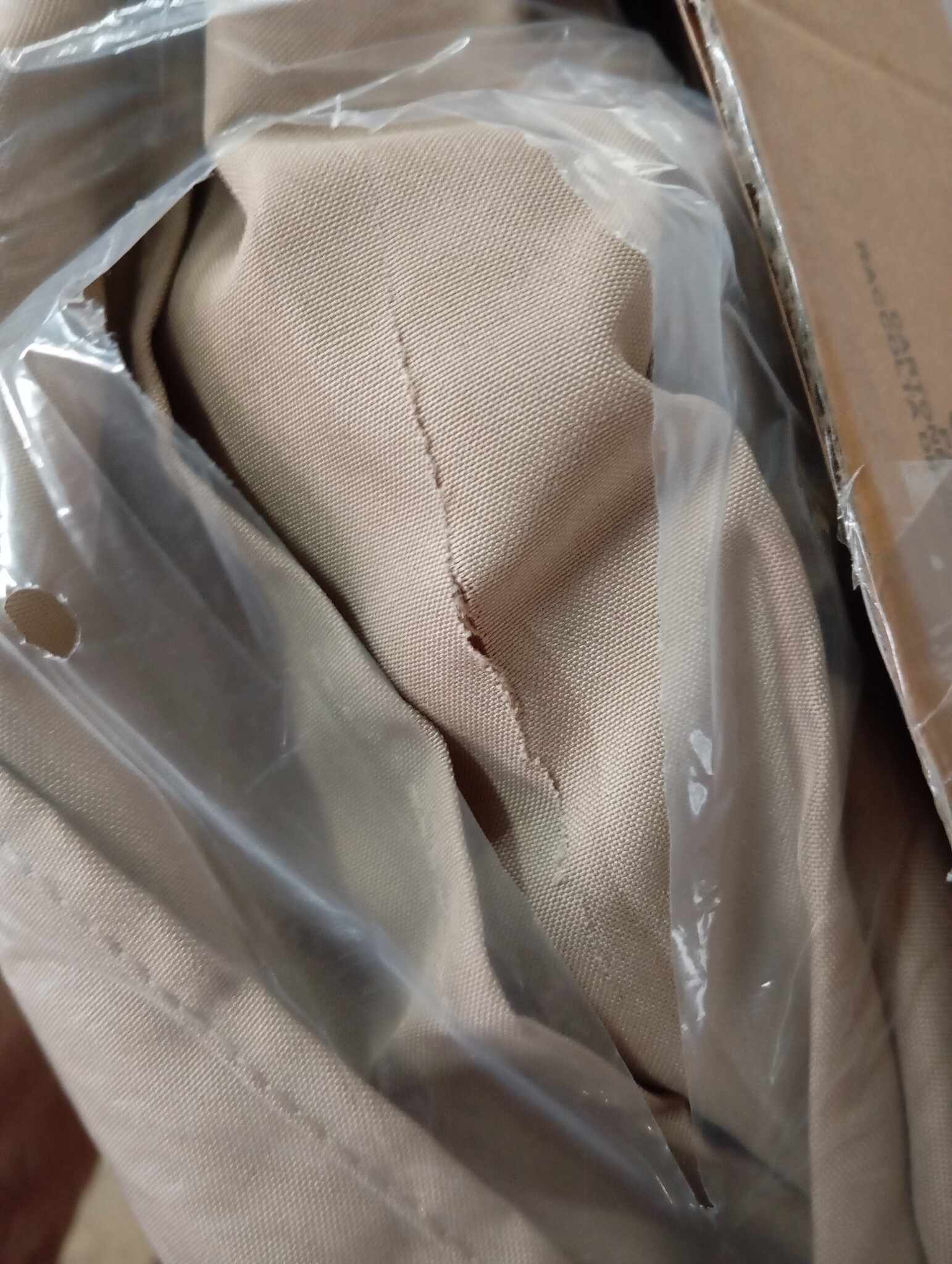 vidaXL Parasol 2x1.5m Taupe - Scheur - 50% Korting!