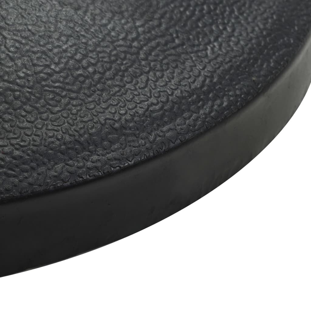 VidaXL Halfronde Parasolvoet Zwart 9kg - 35% Korting!