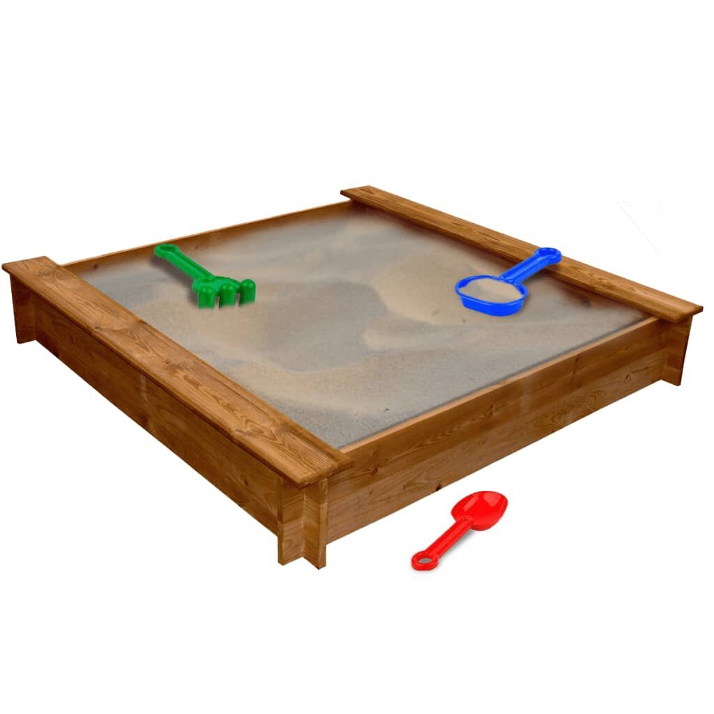 vidaXL Houten Zandbak Vierkant - 35% Korting!