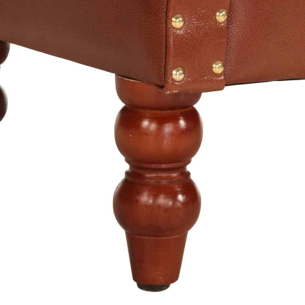 VidaXL Leren Fauteuil Bruin - 35% Korting!