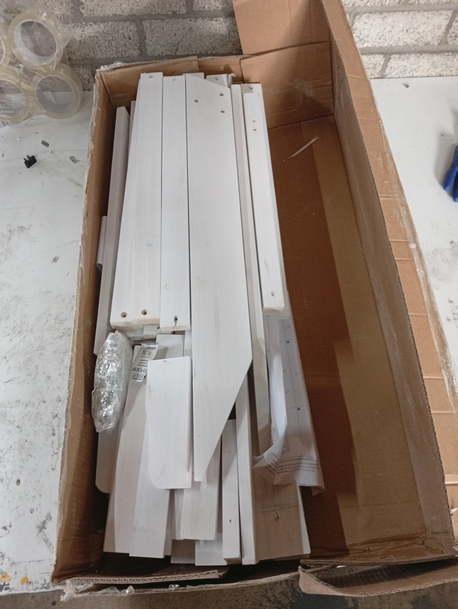 Adirondack Tuinstoel Set Wit - 50% Korting! (Lichte Schade)