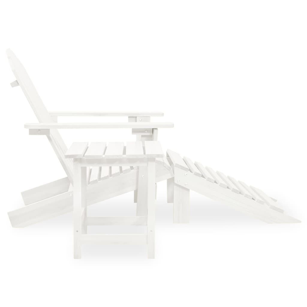 Adirondack Tuinstoel Set Wit - 50% Korting! (Lichte Schade)