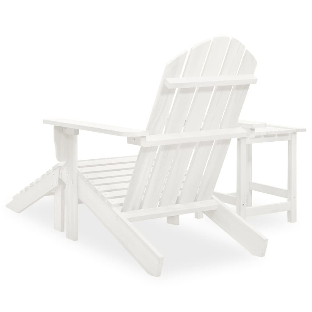 Adirondack Tuinstoel Set Wit - 50% Korting! (Lichte Schade)