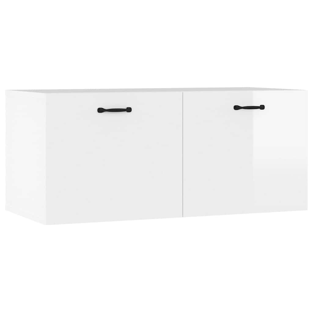 VidaXL Wandkast Wit Hoogglans 80cm - 35% Korting!