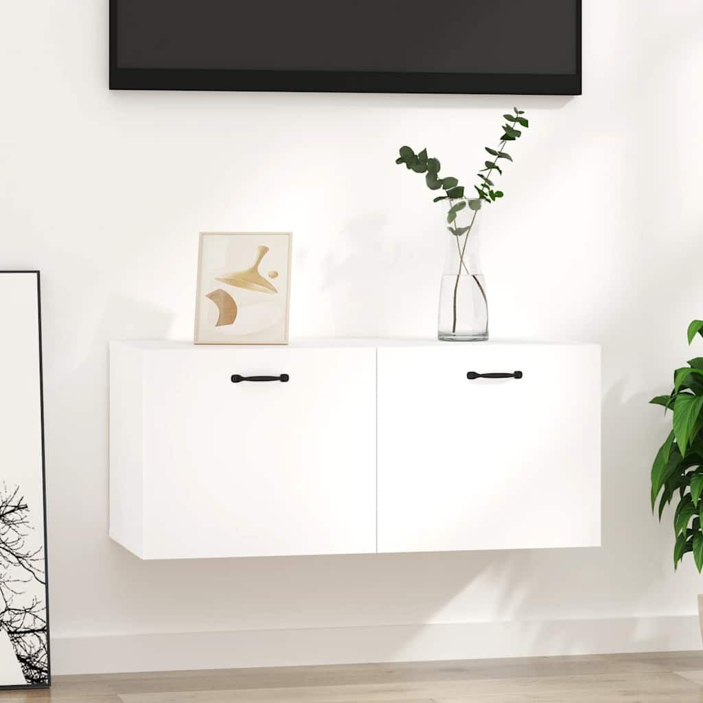 VidaXL Wandkast Wit Hoogglans 80cm - 35% Korting!
