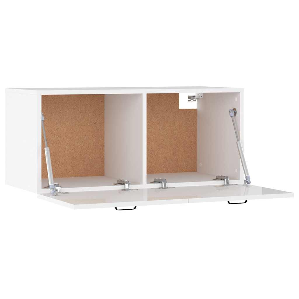 VidaXL Wandkast Wit Hoogglans 80cm - 35% Korting!