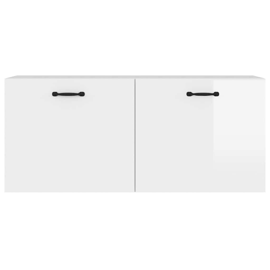 VidaXL Wandkast Wit Hoogglans 80cm - 35% Korting!
