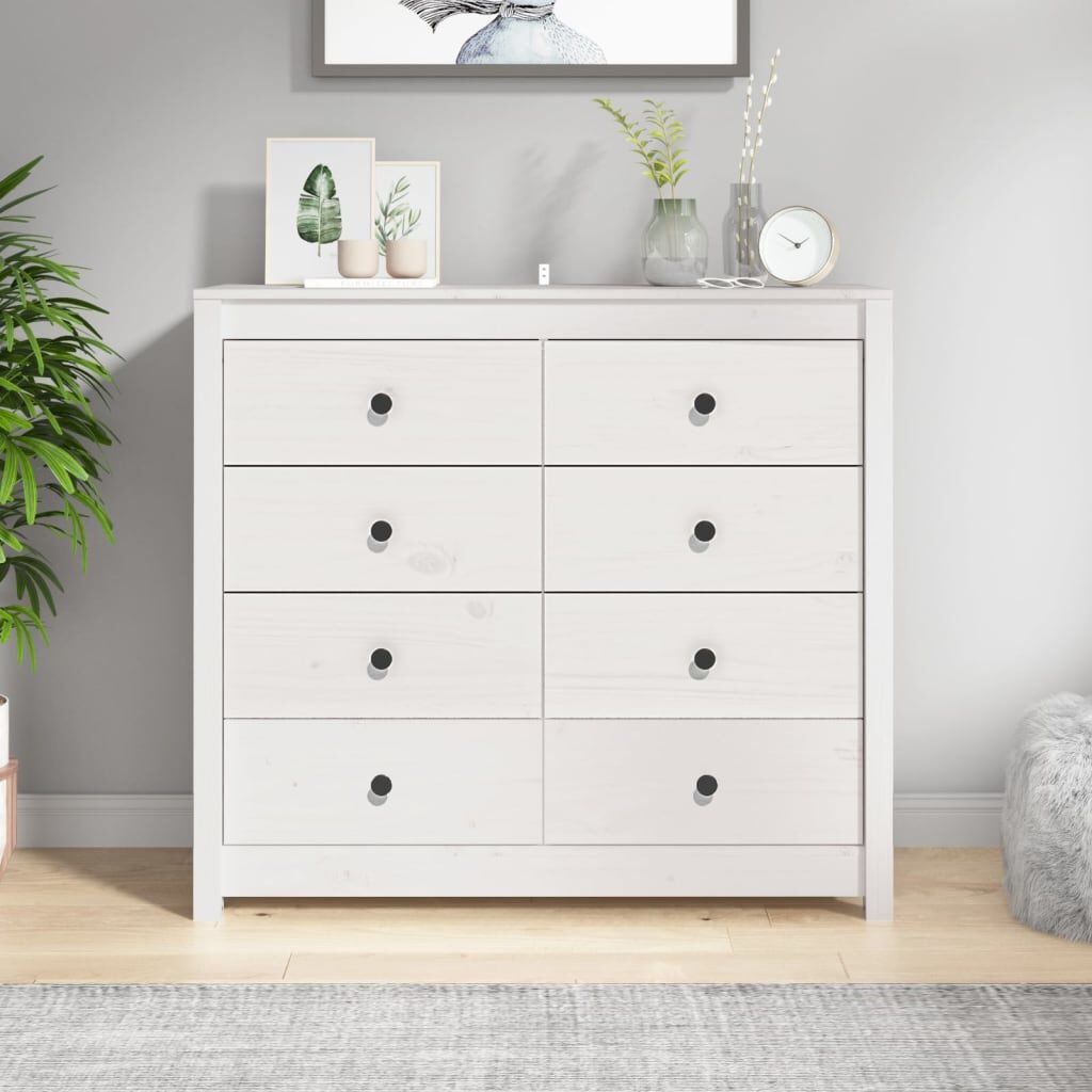 Dressoir Grenenhout Wit 100cm - 35% Korting!