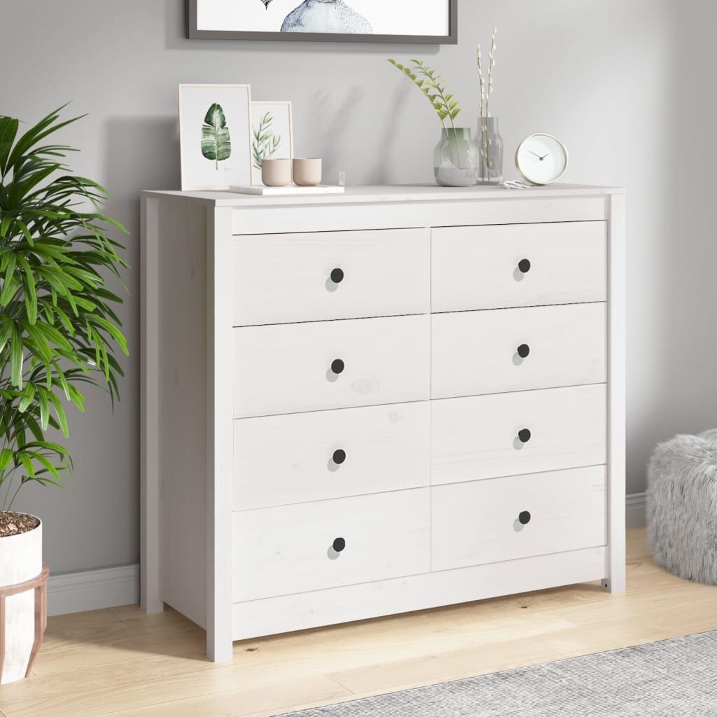Dressoir Grenenhout Wit 100cm - 35% Korting!