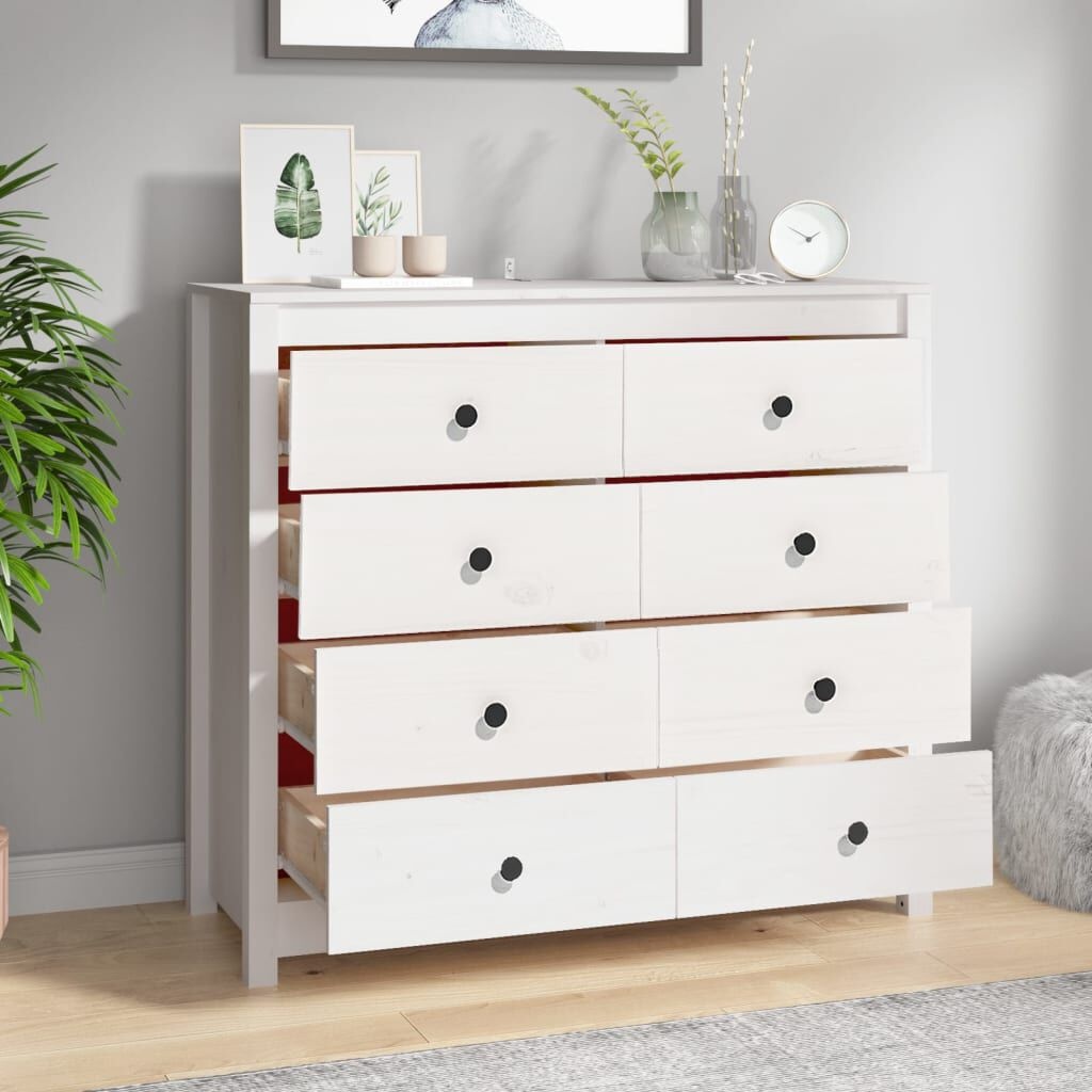 Dressoir Grenenhout Wit 100cm - 35% Korting!