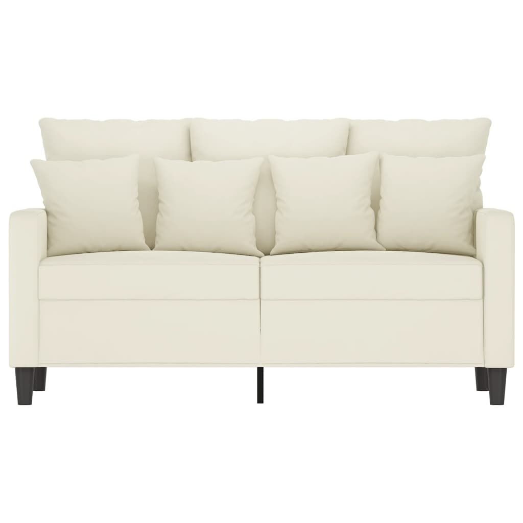VidaXL Crème Fluweel Bank - 120cm - 64% Korting! Krasje